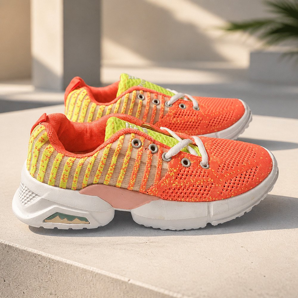 NWOB Girls Lace up Sneakers Size EU37 US 5- 5.5